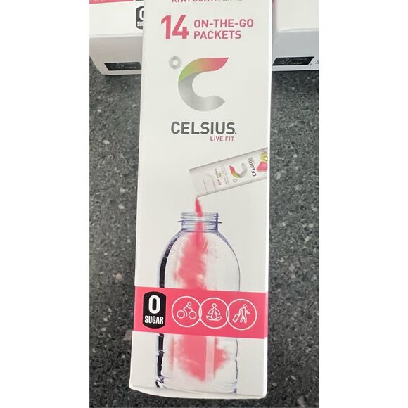 CELSIUS On The Go Energy Drink Mix, Kiwi, Guava, lime(14 Stick Pack) - Picture 8 of 10
